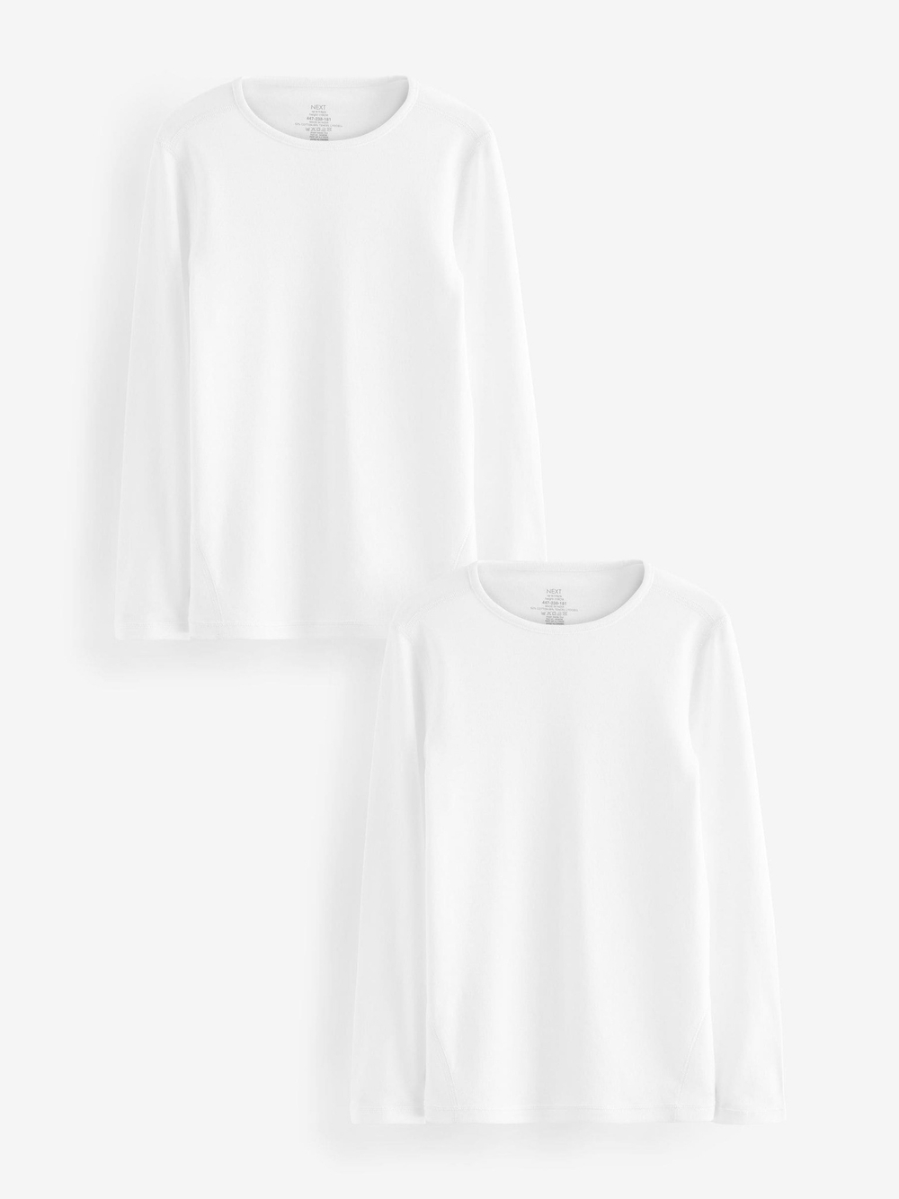 Лонгслив для мальчика Next 447-238, 2 шт., Белый