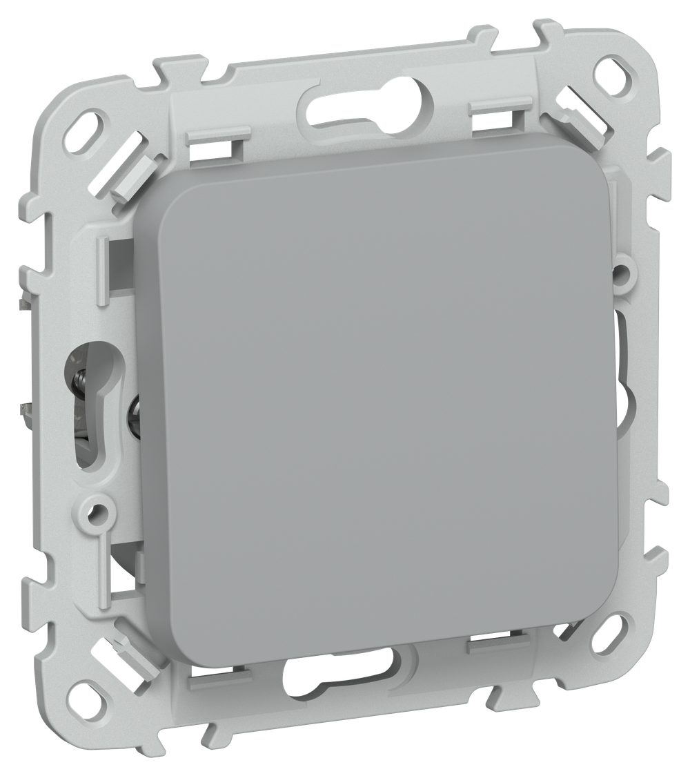 FLITE Выключатель 1-клавишный 10А ВС11-1-0-ФлС серый IEK