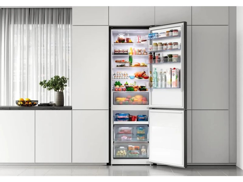 Холодильник Lex LKB201BLIDMax Total No Frost черный