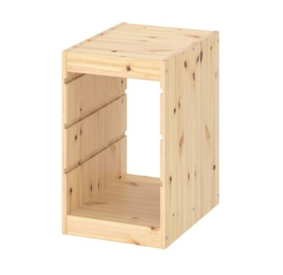 Каркас стеллажа вертикальный Труфаст Trofast для хранения игрушек, высота 52 см, массив сосны