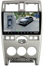 Магнитола для Lada Priora 2007-2013 (рамка серебро) - Teyes CC3-2K-360 на Android 10, 2K QLED, 6Гб+128Гб, CarPlay, 4G SIM-слот, 4 камеры в комплекте
