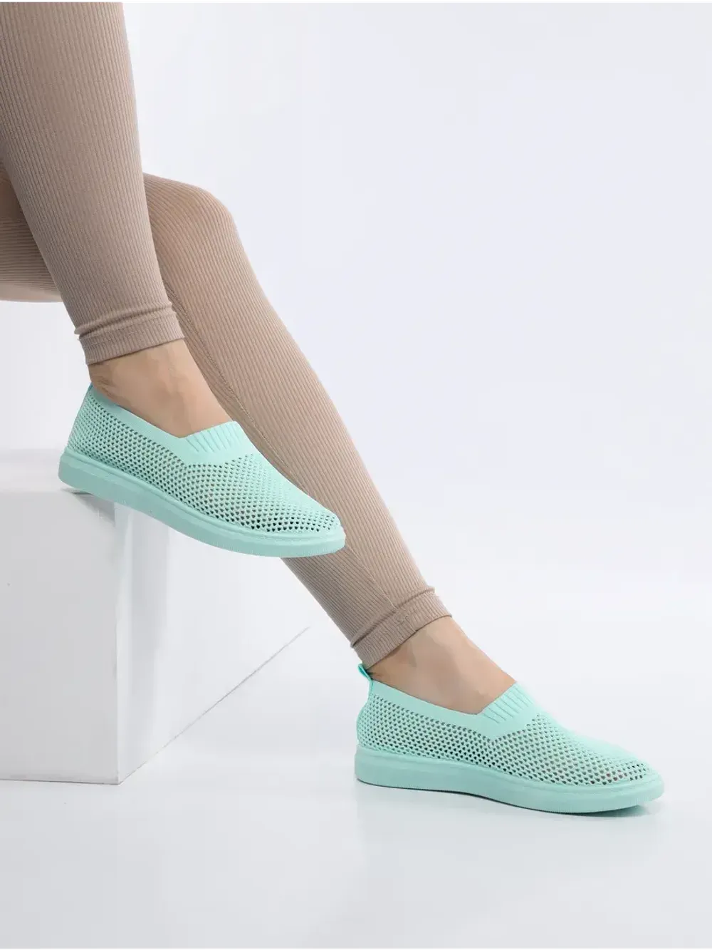 Мокасины летние текстильные