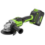 Угловая шлифовальная машина акк. Greenworks GD24AG, 24V, б/щет, 125 мм, 10500 об/мин,1x8Ач,ЗУ,кор (3200207CUH)