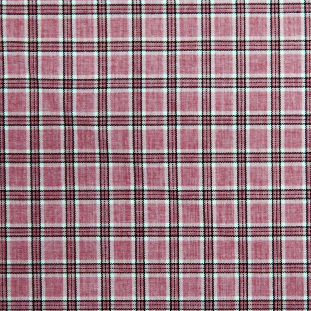 Ткань костюмная Габардин клетка 10х10, 169 гр/м2, 150 см, рубиновый
