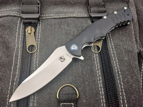 Складной нож Steelclaw Шакс черный c клинком из стали 9Cr18MoV, рукоять G10