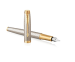 Перьевая ручка Parker IM Premium Warm Silver (grey) GT