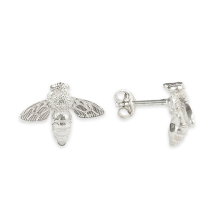 Серьга-гвоздик "Пчела"