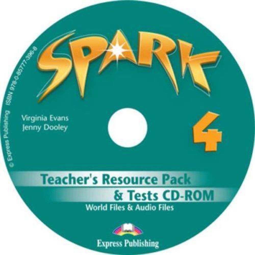 Spark 4. Teacher&#39;s resource pack &amp; tests Cd-rom (international/monstertrackers). CD-ROM для учителя к тестовым заданиям с дополнительными материалами