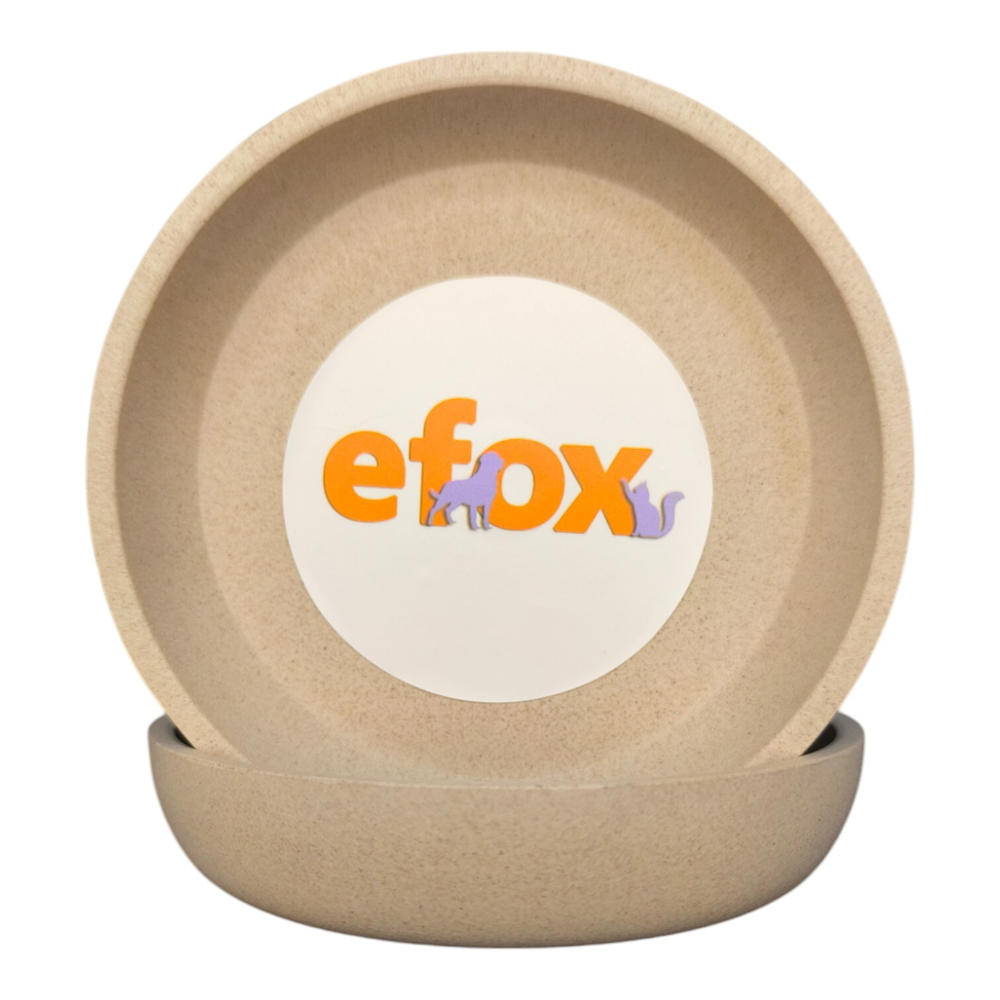 Миска "efox" LUNA для питомцев из бамбука, форма чаша