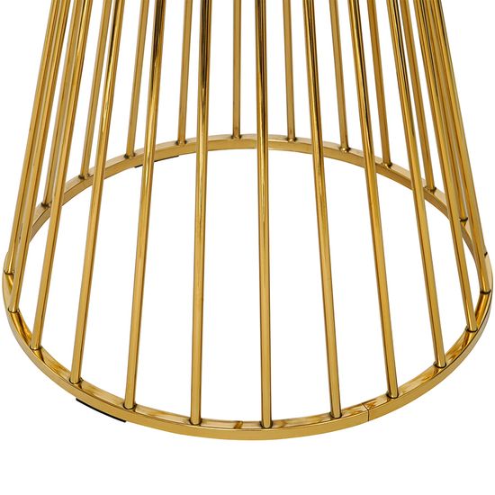 Стол обеденный tyra, D110 см, белый/золотой