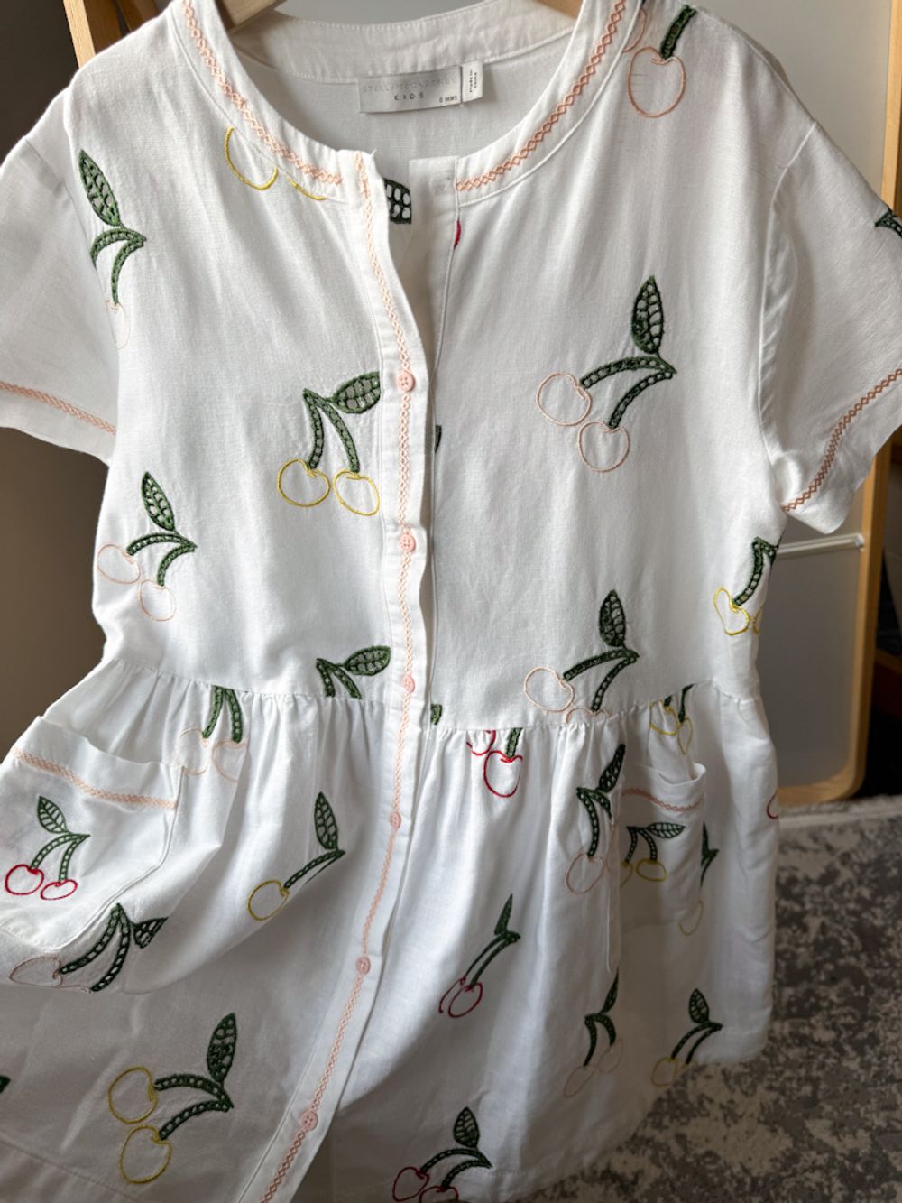 Платье из льна с хлопком Stella McCartney, 128