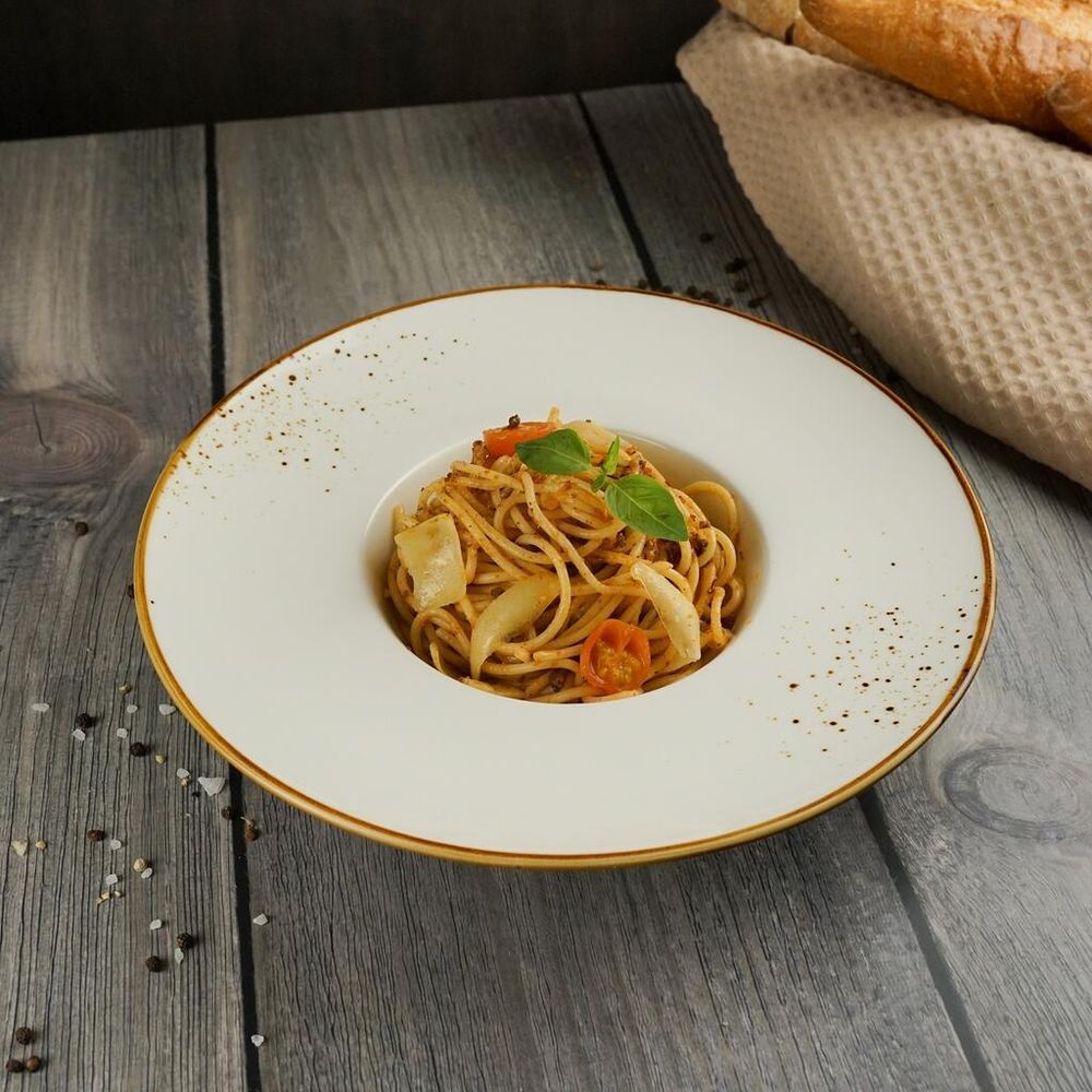 Тарелка глубокая 280 мл d 29 см h6 см для пасты Elegance Sun P.L. Proff Cuisine [4]