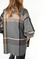 Рубашка в клетку графит 3