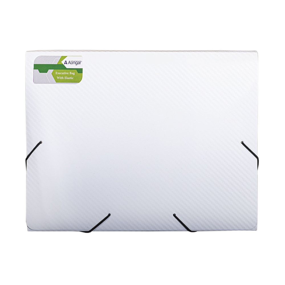 Папка на резинке Alingar, A4, 240х330х33 мм, 600 мкм, ассорти,текстура диагональ , "Caviar"