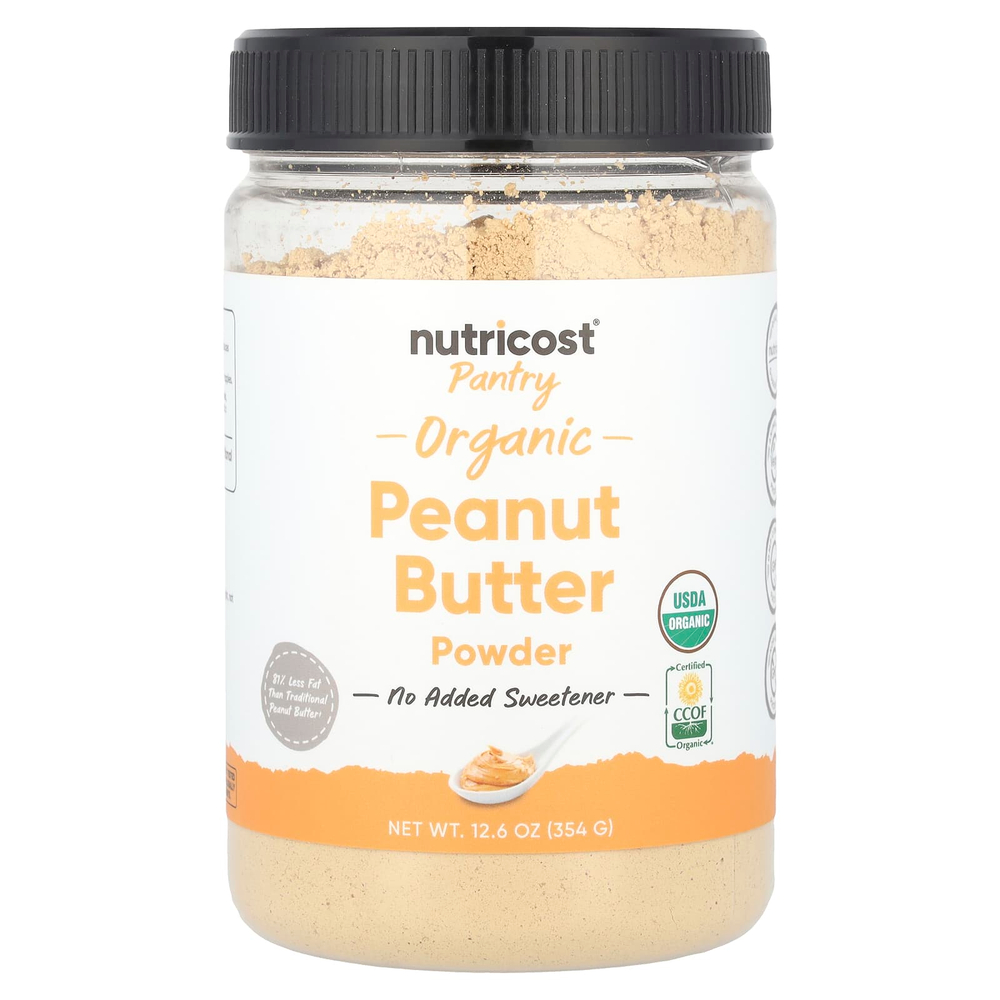 Nutricost, Pantry, порошок из органической арахисовой пасты, 354 г (12,6 унции)