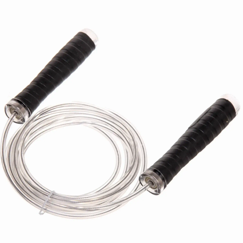 Скакалка с подшипниками RICHO RQ-JR-PL03, 3 м, ручка 125 мм, черный