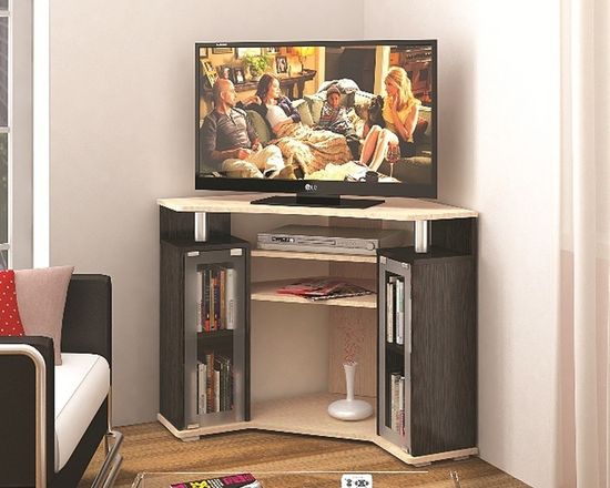 Тумба-ТВ 044 (2у) венге / дуб молочный