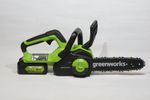 Аккумуляторная цепная пила Greenworks G24CS25,2007707, 24v, 25 см, без АКБ и ЗУ