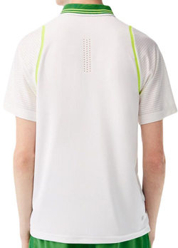 Мужское теннисное поло Lacoste Sport Roland Garros Edition Logo Polo Shirt - white
