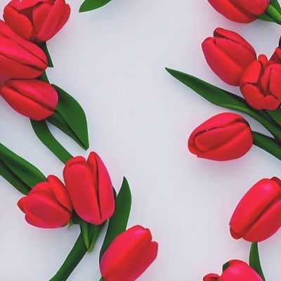 Flowers Pattern #21 Tulips