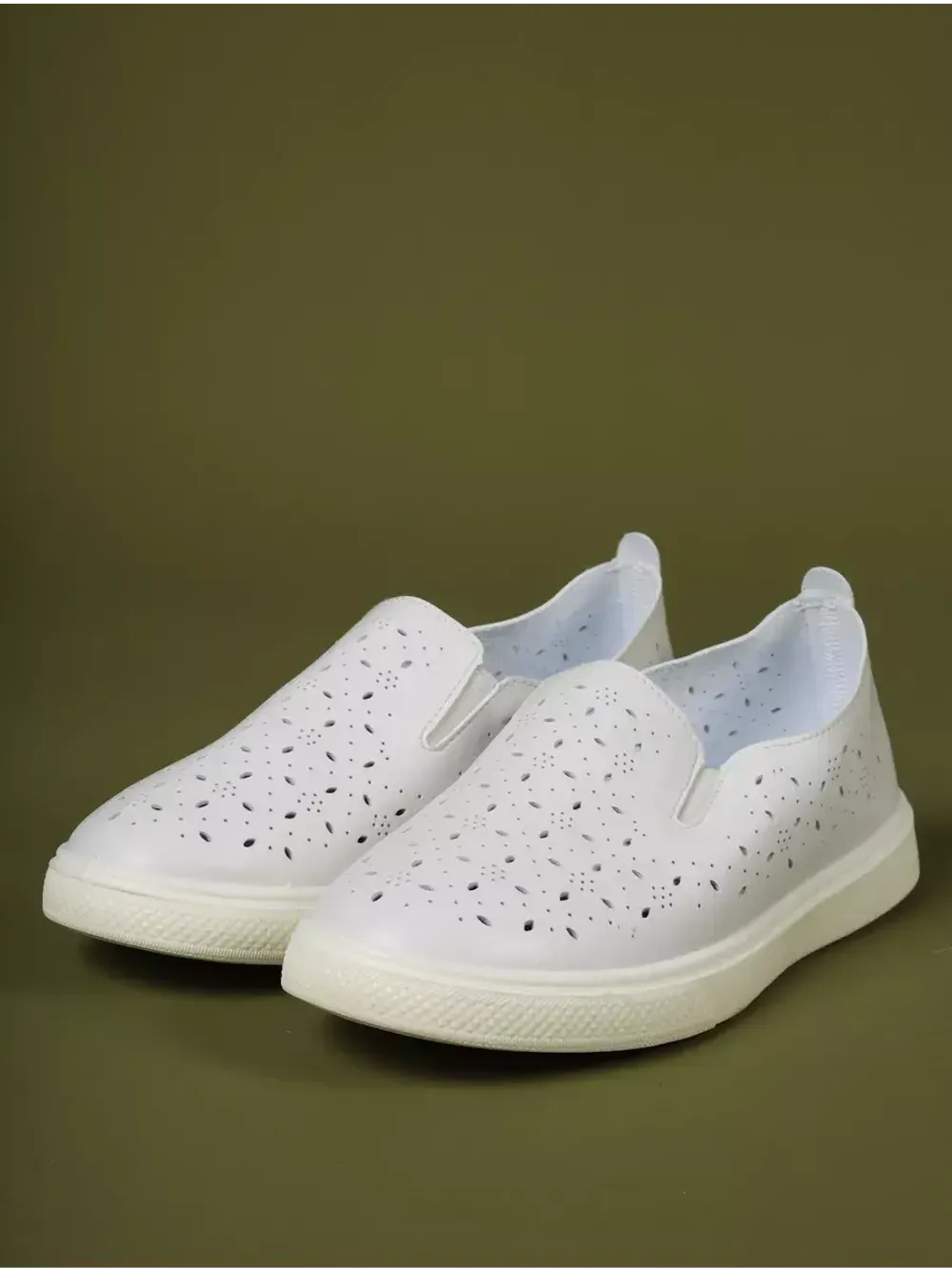 Мокасины летние с перфорацией