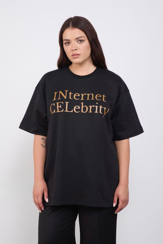 Футболка Internet Celebrity, черный