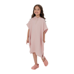Пончо детское из муслина BUBA KIDS, Пудра