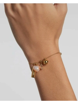 Подвеска-шарм Orange Agate Heart серебро 925 пробы покрытое золотом