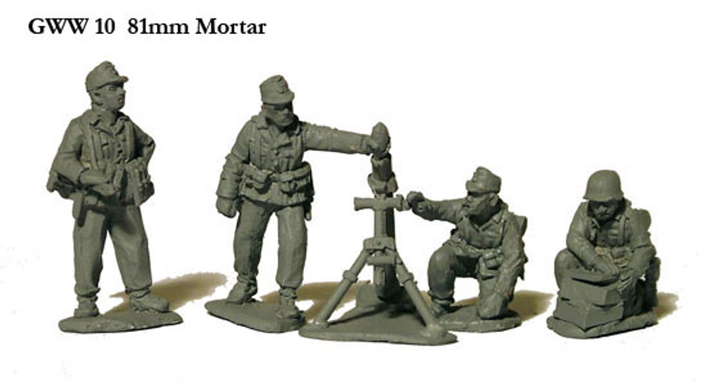 GWW10 81mm Mortar and 4 crew