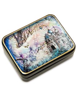 Народные промыслы ШК-55/188 Шкатулка «Зима» исп. Маркова Т.