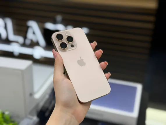 Б/У Телефон Apple iPhone 16 Pro 128Gb Desert Titanium 90% (MWF5JM2Q46)