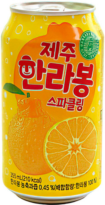 Газированный напиток Yeon Ho Jeju Hallabong Ade "Апельсин" 0.35 - банка