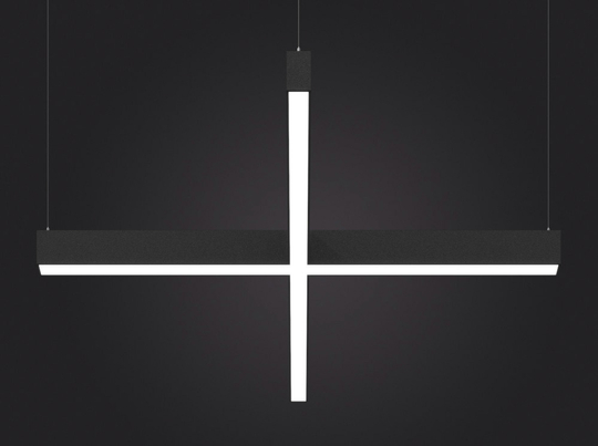 Светильник LED Х-образный LP85-PLUS-1240 68Вт 5000К черный 1240х1240х40мм DIOLUM