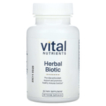 Vital Nutrients, Herbal Biotic, биотик, 60 веганских капсул