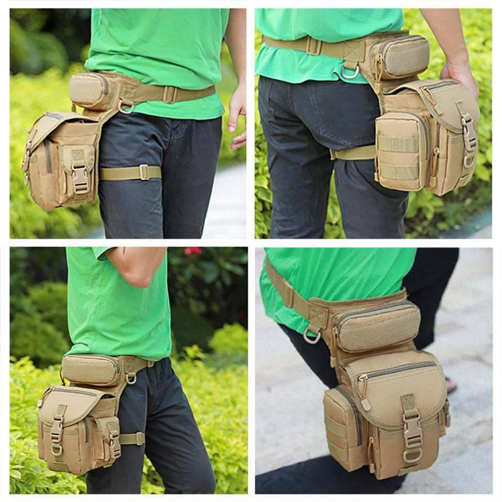 Тактическая набедренно-поясная сумка / песок