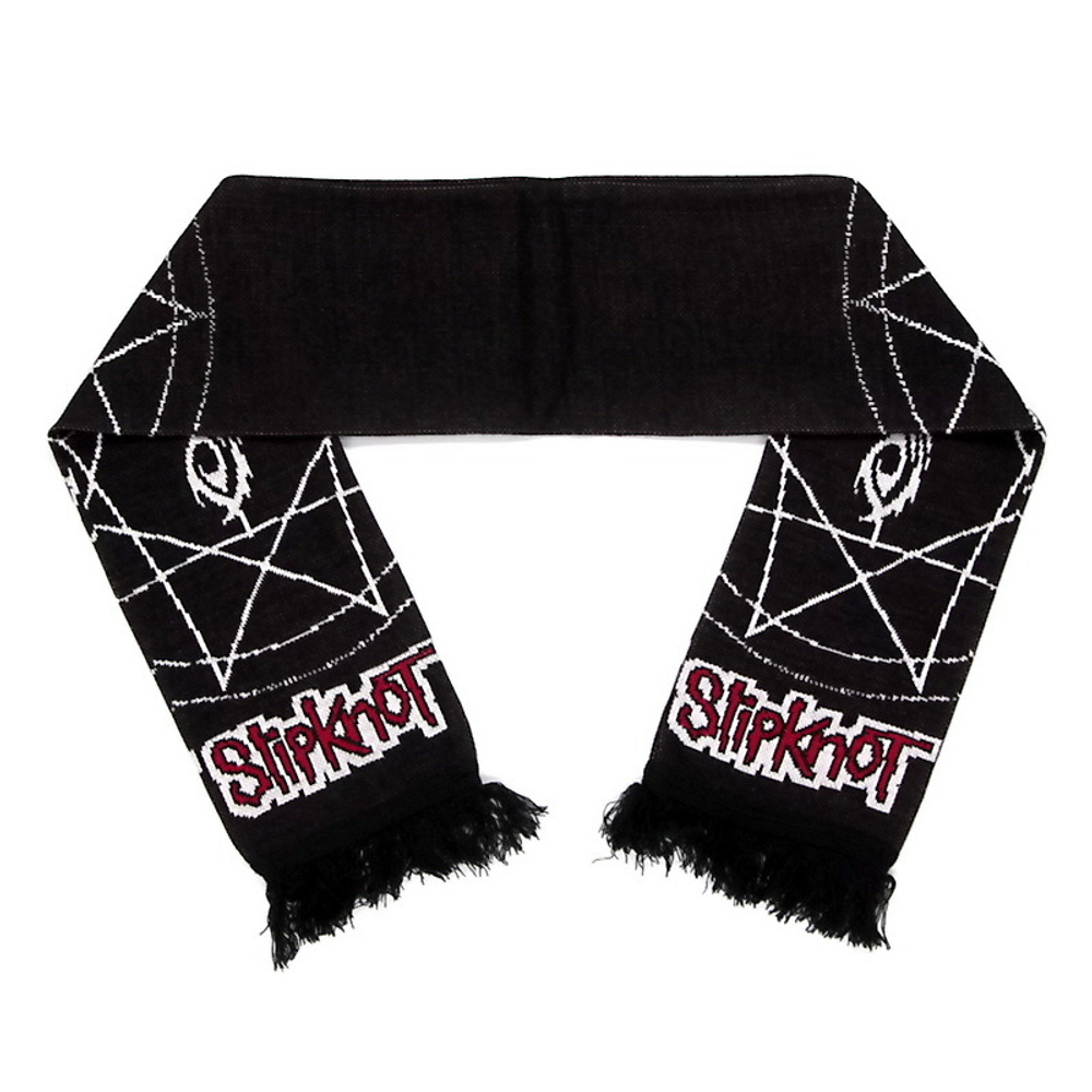 Шарф Slipknot звезда вязаный