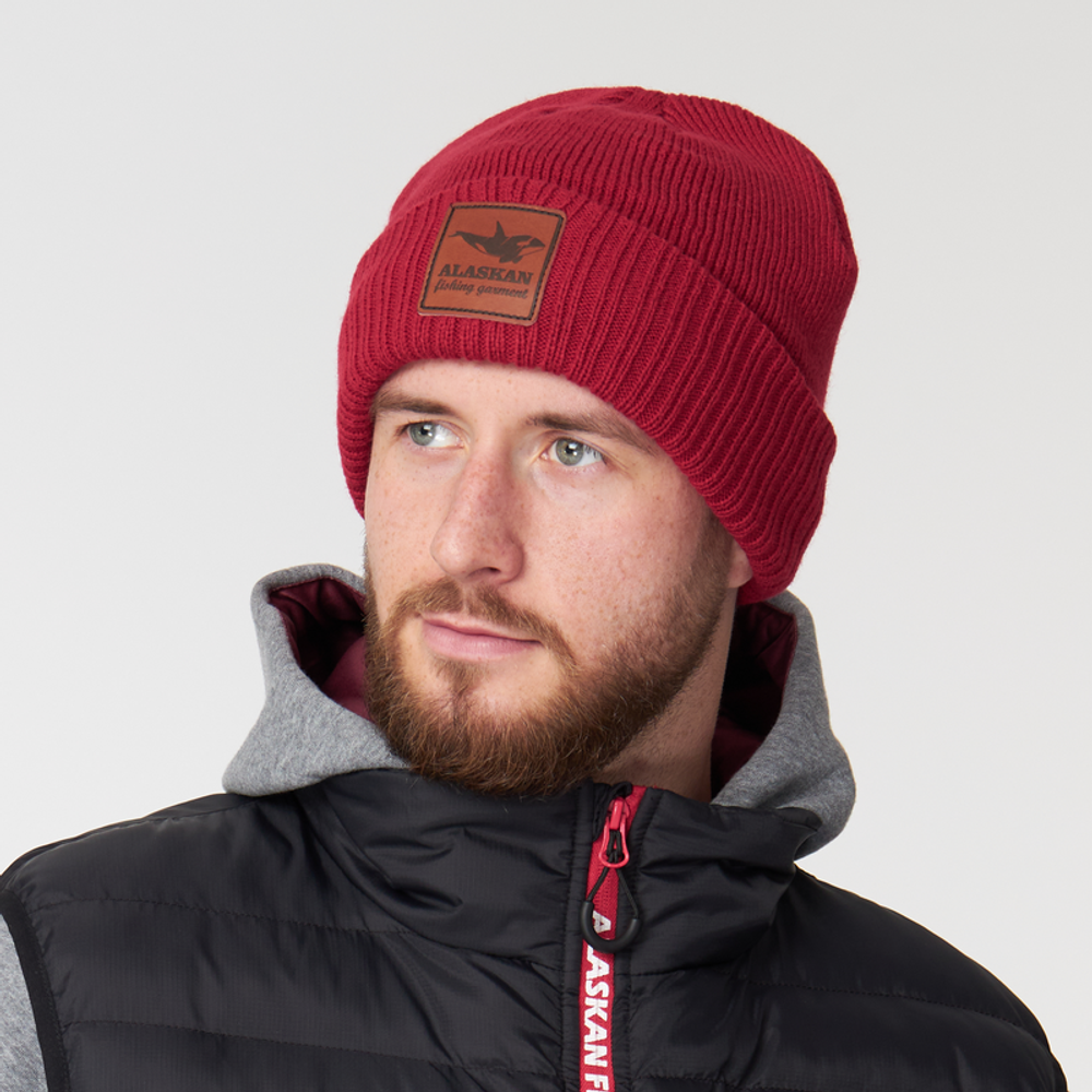 Шапка Alaskan Hat Beanie красная L, 52-54 (AWC037R)