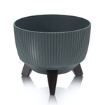 Кашпо "Vinto" на ножках с дренажным клапаном 9,4 л D=290мм графитовый