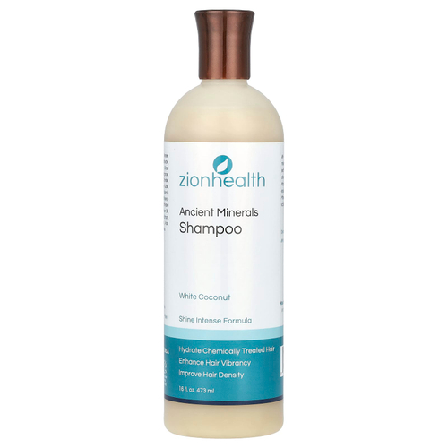 Zion Health, Adama, Шампунь с древними минералами, Белый кокос, 16 fl oz (473 мл)