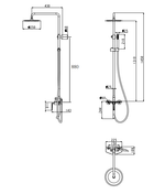 Душевая система Grocenberg GB7025CR Хром