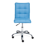 Zero Кресло офисное (голубой кожзам)