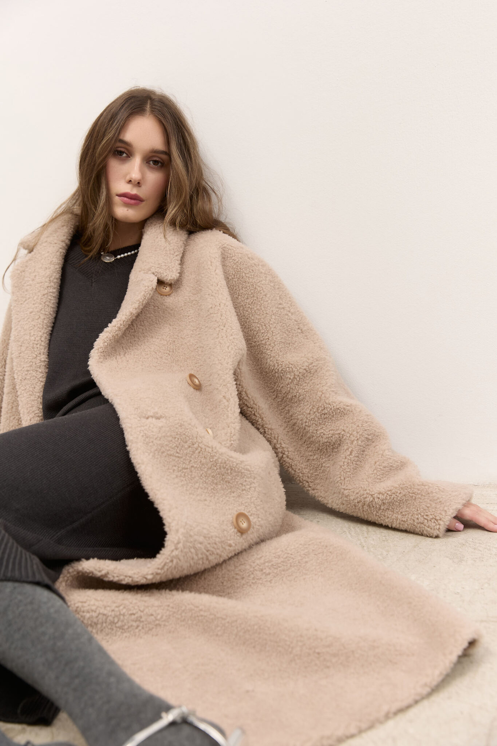 Шуба двубортная