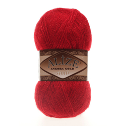 Пряжа Angora Gold Simli, 100 г, 500м, 20%шерcть,75%акрил,5% металлик (цена за 1 шт)