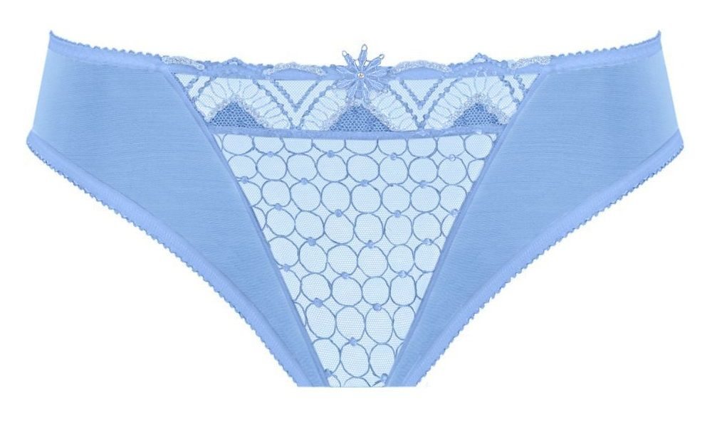 Трусы-слипы Valeria с ажуром (Размер: 44) (Цвет: голубой)