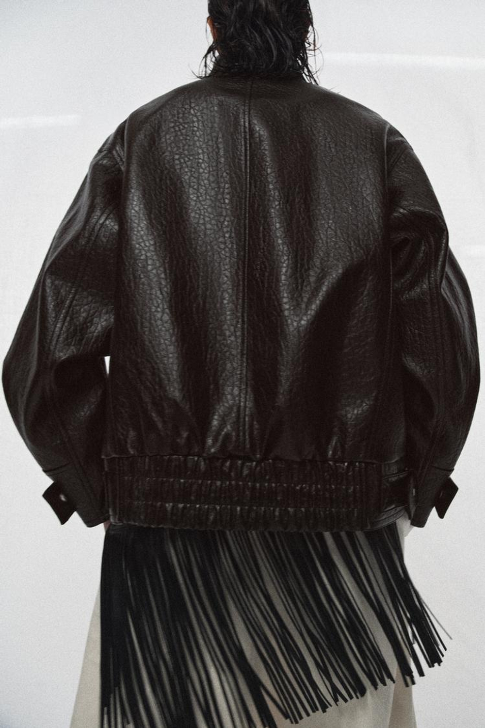 ZARA КУРТКА ИЗ ИСКУССТВЕННОЙ КОЖИ — ZW COLLECTION, КОРИЧНЕВЫЙ