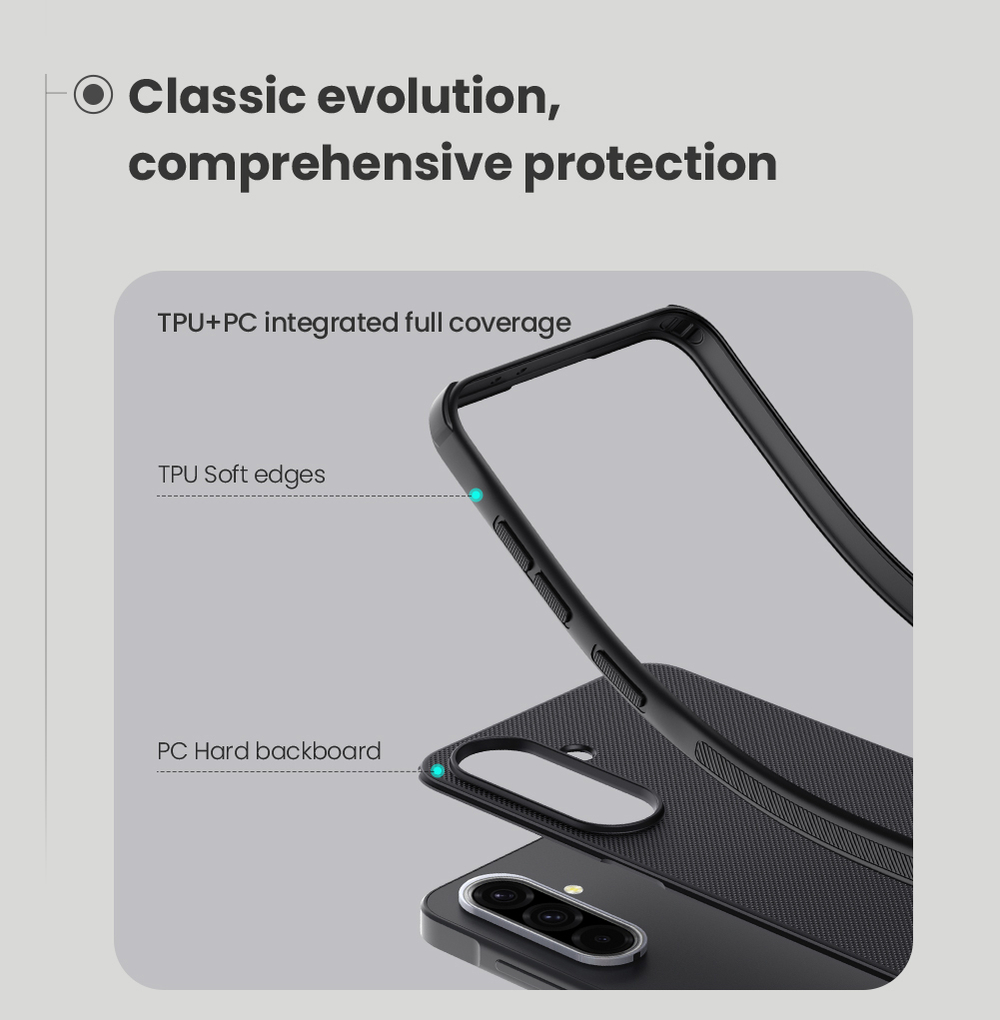 Усиленный двухкомпонентный чехол от Nillkin для Samsung Galaxy A36 5G, серия Super Frosted Shield Pro