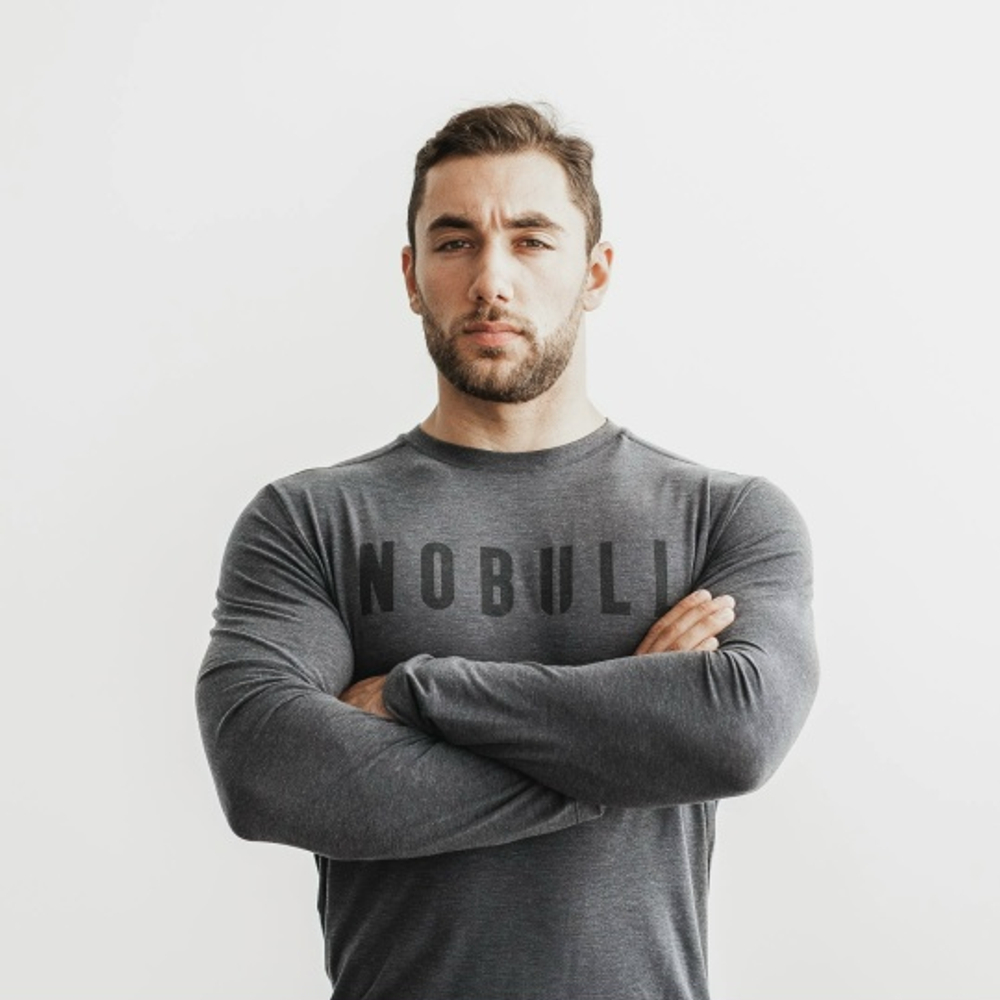 Серый лонгслив NOBULL