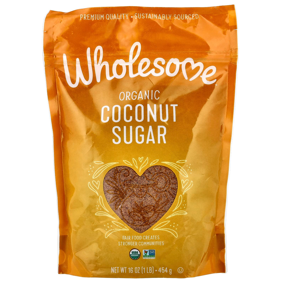 Wholesome Sweeteners, органический кокосовый сахар, 454 г (16 унций)