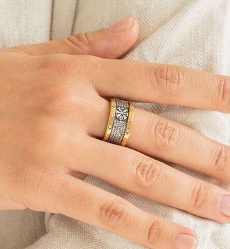 Кольцо "22 псалом" с хризмой.