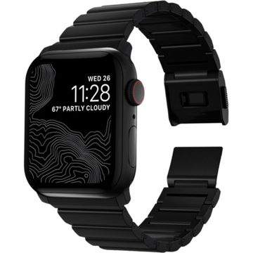 Титановый браслет Nomad для Apple Watch 42, 44, 45 мм и Ultra, черный